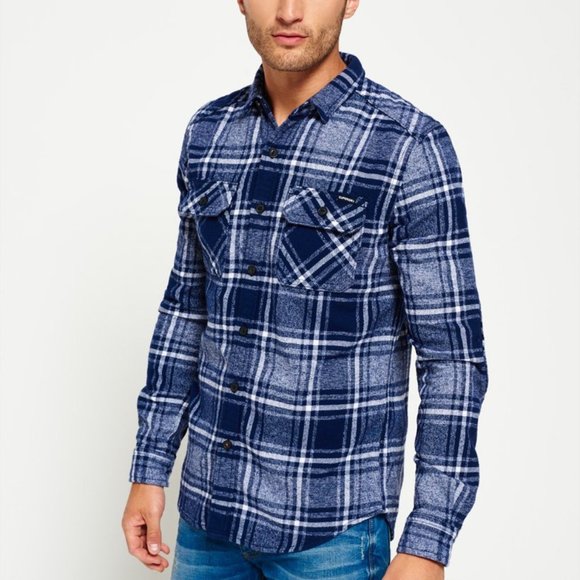 Superdry Other - SUPERDRY Milled Heavy Flannel Button Down